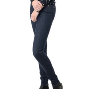 Naked & Famous denim indigo stretch blue skinny jeans mid rise
